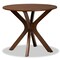 Baxton Studio Kenji Walnut Brown Finished 35-Inch-Wide Round Wood Dining Table 168-10891 - alternate 1